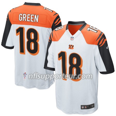 Maillot Homme Cincinnati Bengals A. J. Green 18 Nike Blanc
